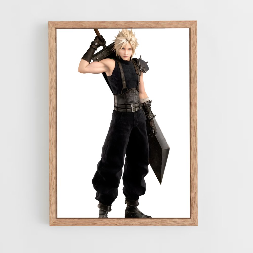 Poster Cloud strife RPG – affiche Final Fantasy (vue 4)